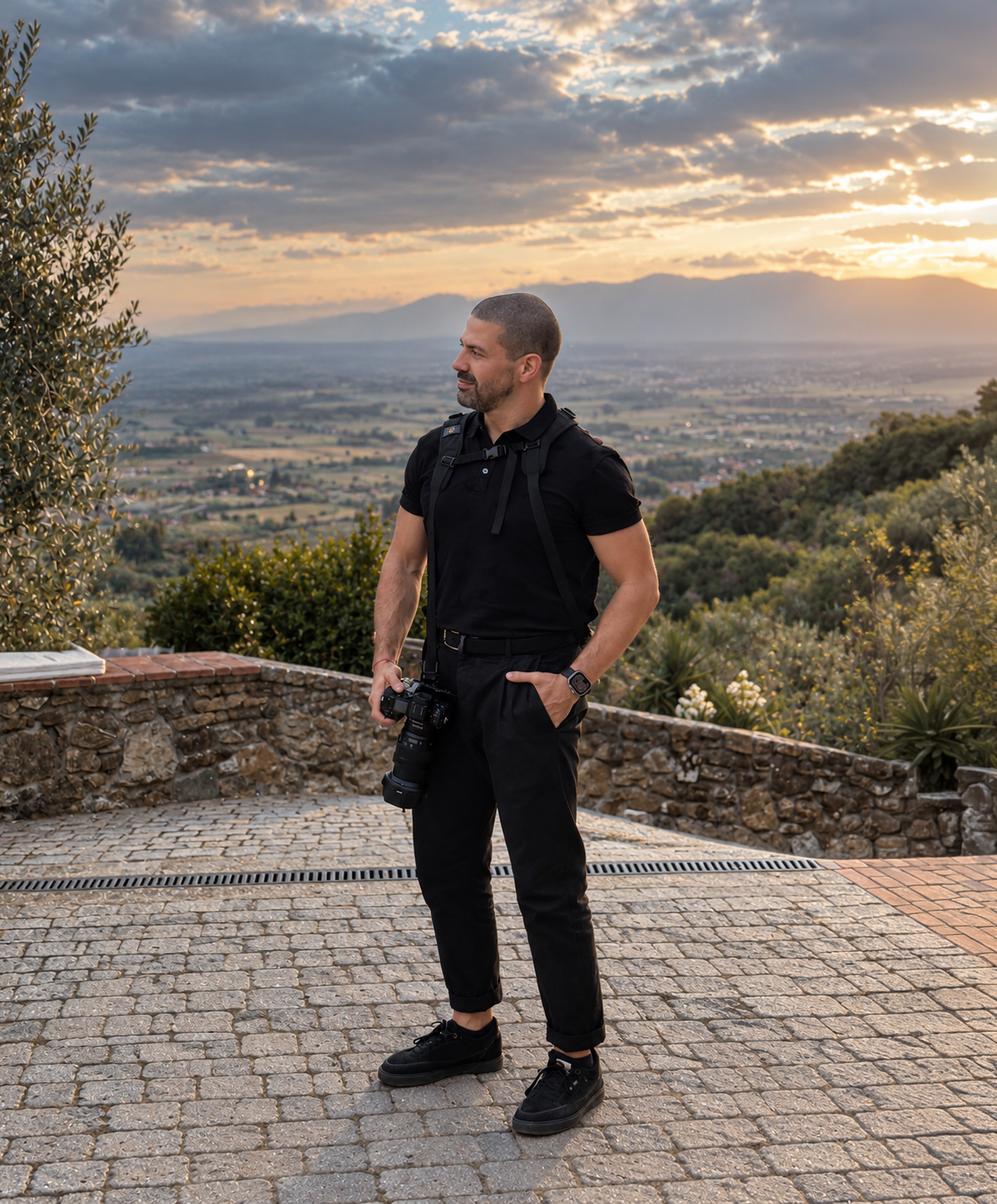 Ritratto fotografico in bianco e nero di Alessio